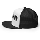 Embroidered Gonzo Flat Brim Snapback Trucker Cap