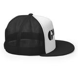 Embroidered Gonzo Flat Brim Snapback Trucker Cap