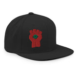 Embroidered Gonzo Fist Flat Brim Snapback