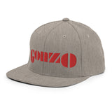 Embroidered Gonzo Flat Brim Snapback