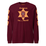 The "Gonzo Buddha" Maroon and Saffron Colored Tee: Fundraiser for Tibetan Monks