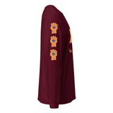 The "Gonzo Buddha" Maroon and Saffron Colored Tee: Fundraiser for Tibetan Monks