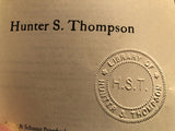 The Rum Diary Novel By Hunter S. Thompson (Embossed at Owl Farm)