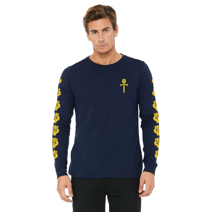 Navy Long Sleeved Gonzo Tee – Official Hunter S. Thompson Gonzo Store