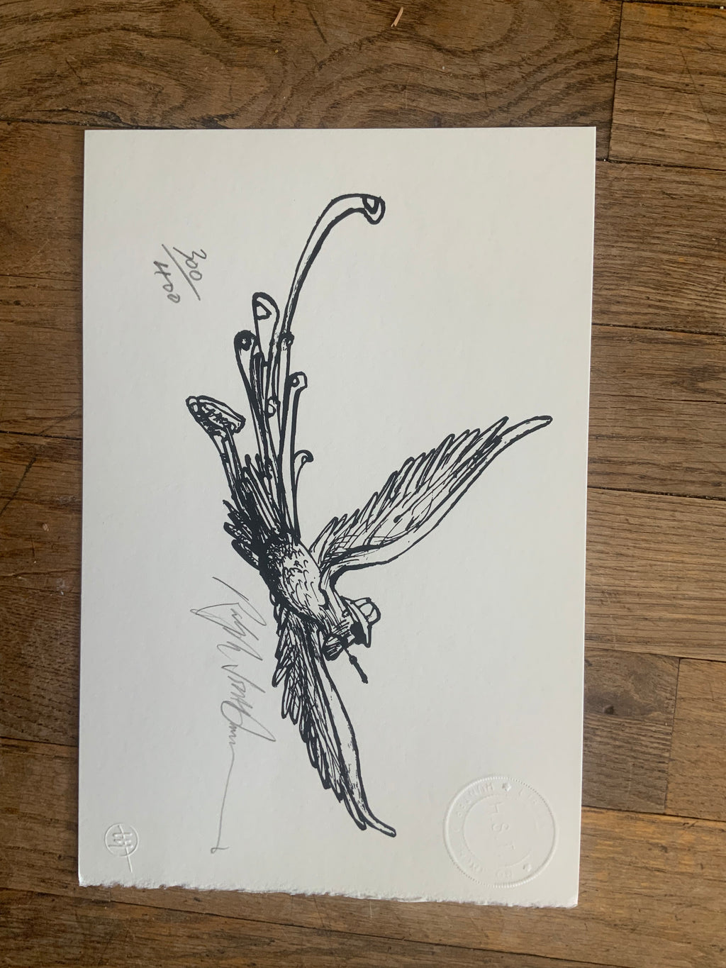 Hunter S. Thompson "Rising High" by Ralph Steadman print