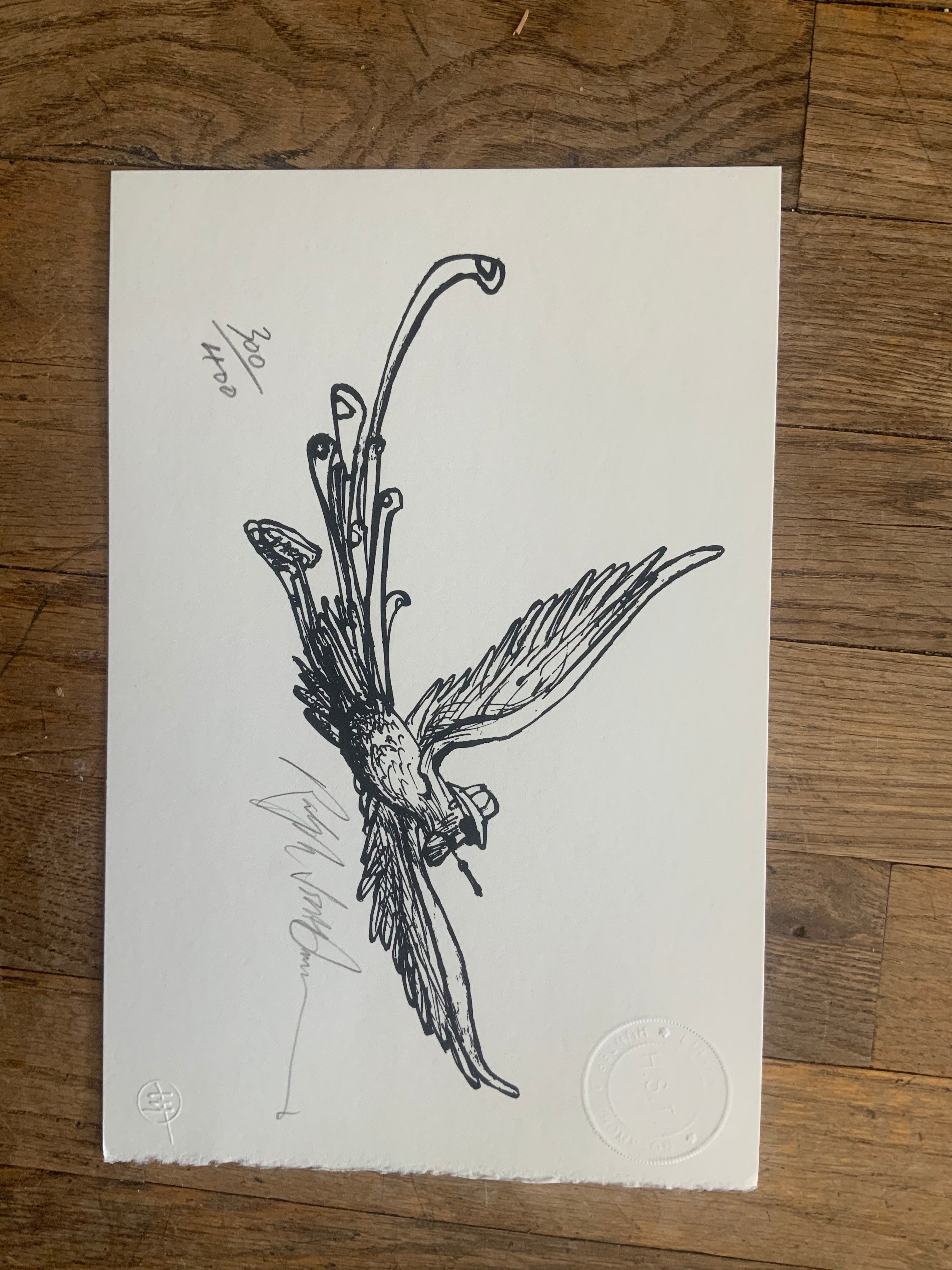 Hunter S. Thompson "Rising High" by Ralph Steadman print