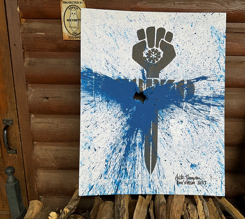 Authentic Owl Farm Shotgun Art (BLUE)