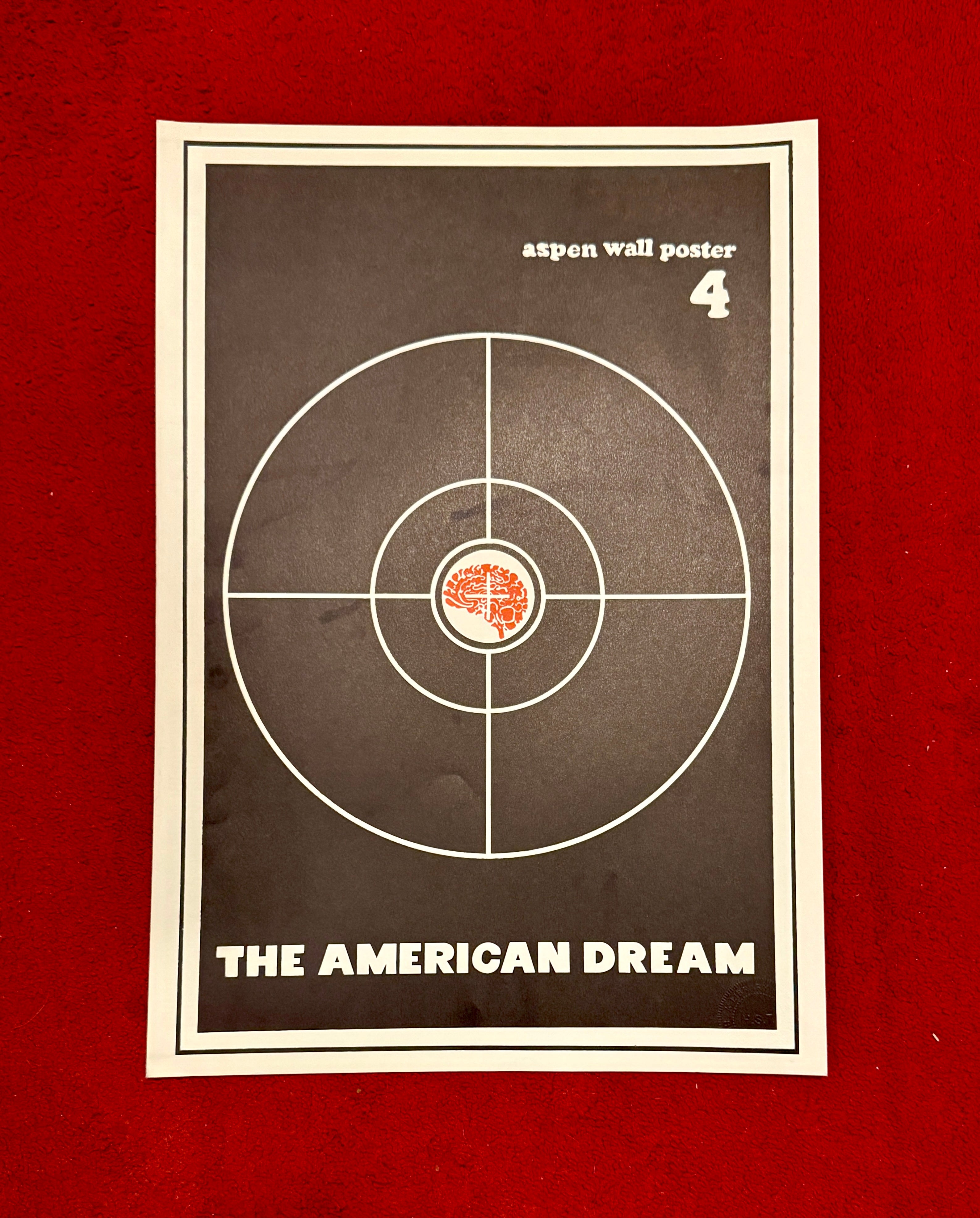 Aspen Wall Poster 4: The American Dream (ORIGINAL PRINT/LITHOGRAPH)