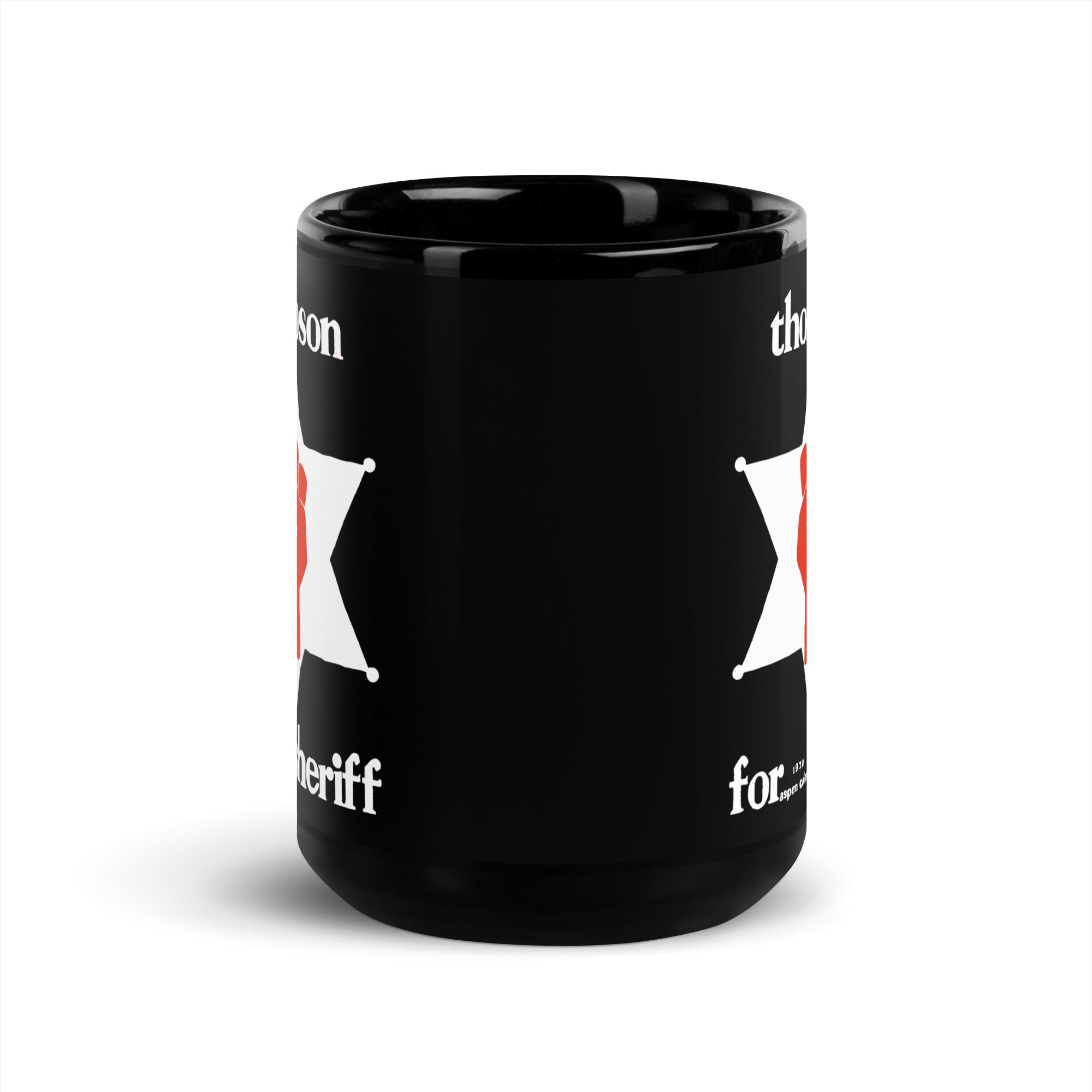 Thompson for Sheriff Black Mug (Various Sizes)