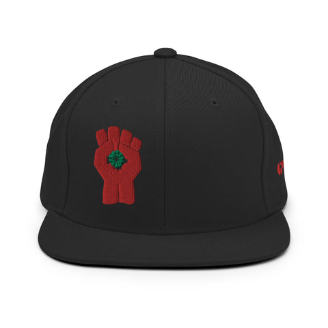 Embroidered Gonzo Fist Flat Brim Snapback