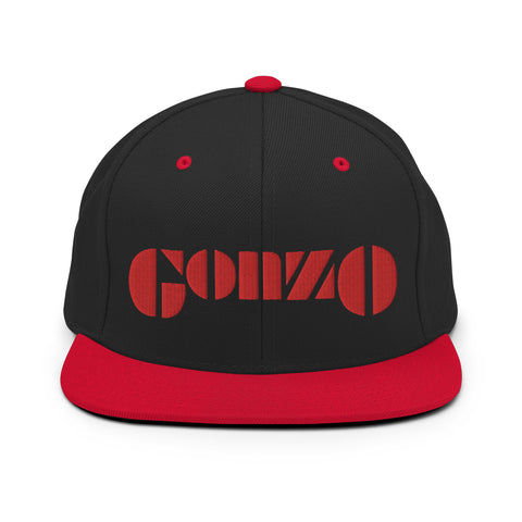 Embroidered Gonzo Flat Brim Snapback