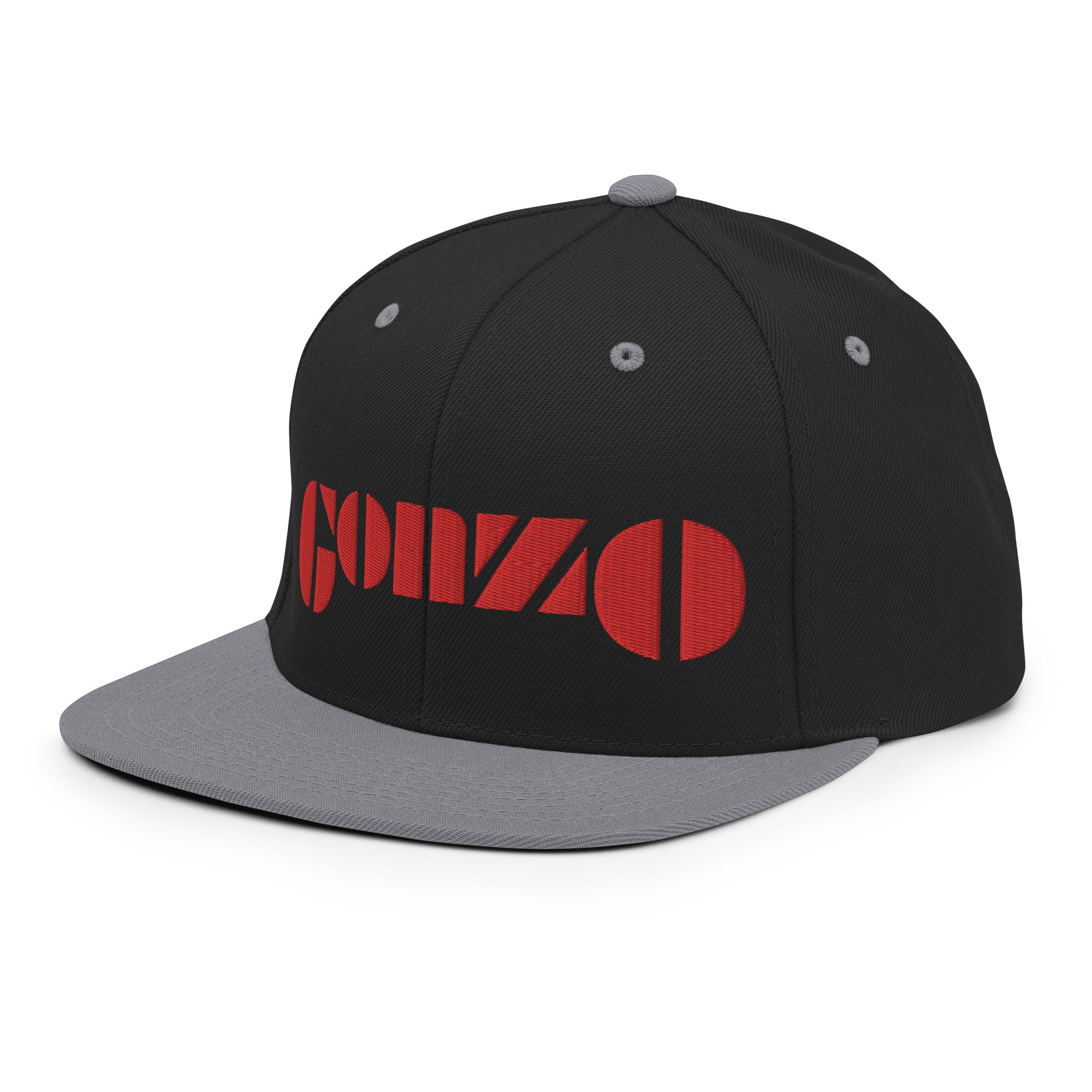 Embroidered Gonzo 5-Panel Snapback Cap