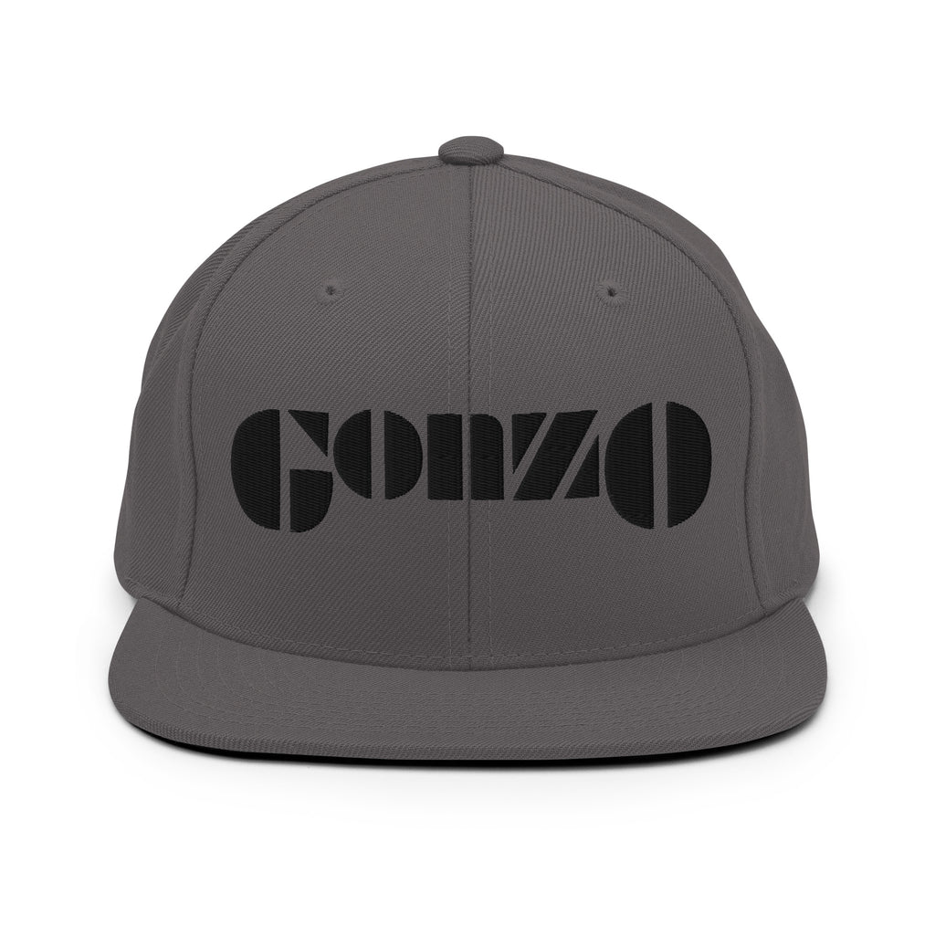 Embroidered Gonzo 6-Panel Snapback Cap