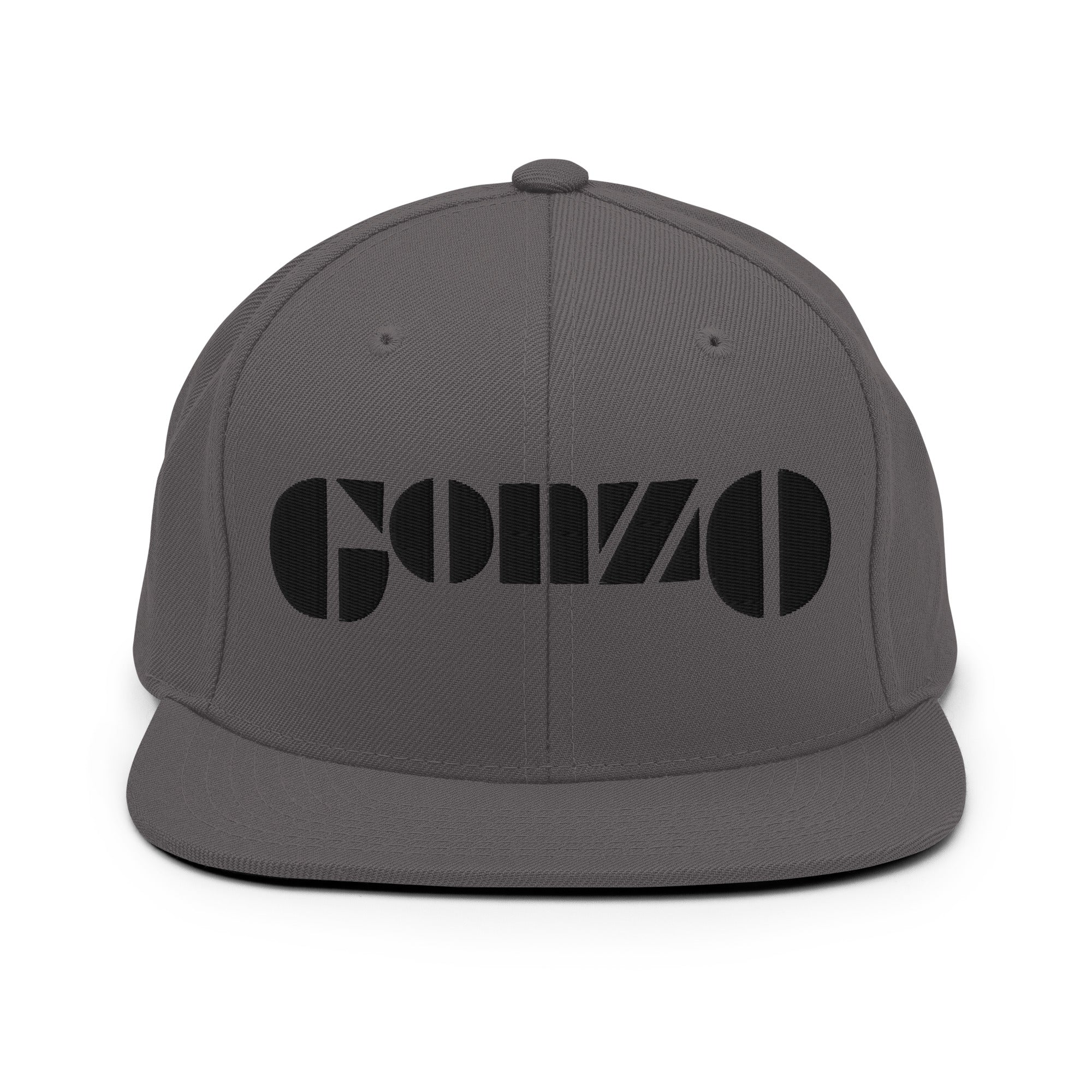 Embroidered Gonzo 6-Panel Snapback Cap