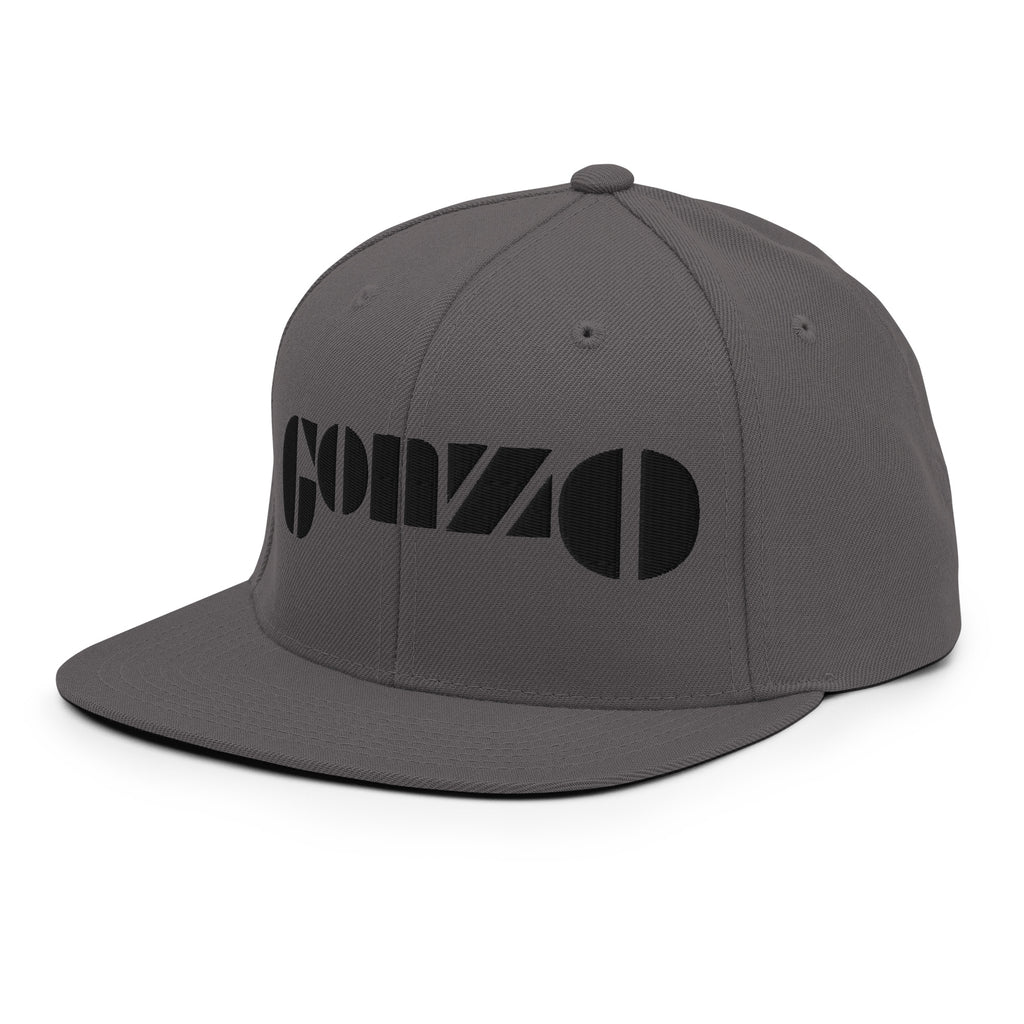 Embroidered Gonzo 6-Panel Snapback Cap