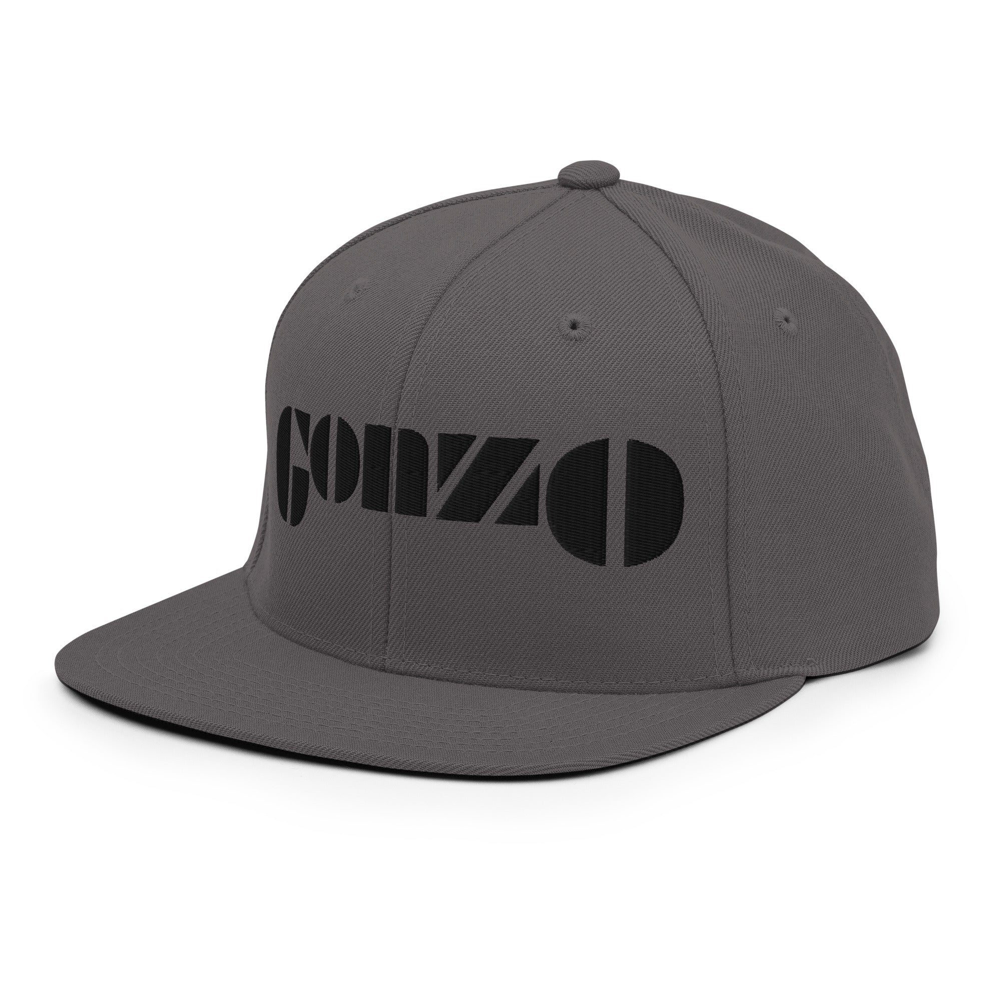 Embroidered Gonzo 6-Panel Snapback Cap