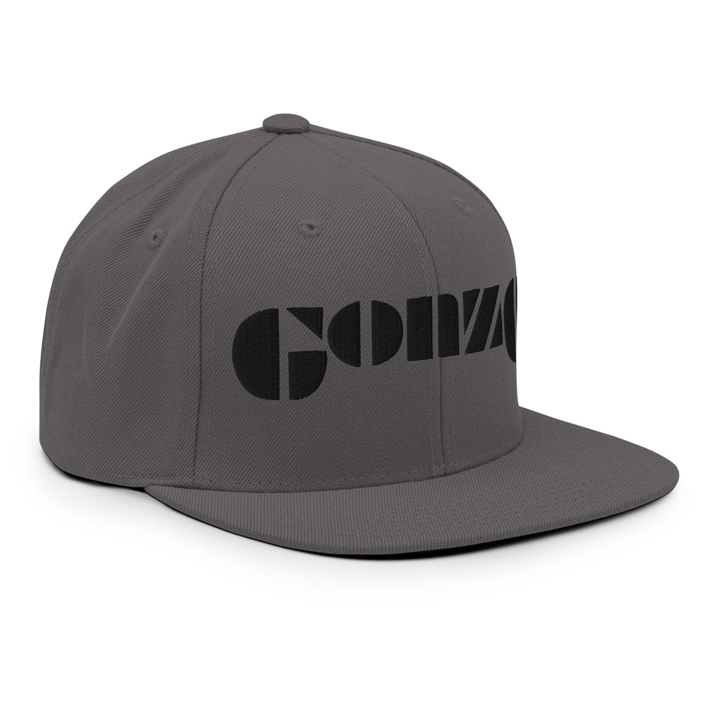 Embroidered Gonzo 6-Panel Snapback Cap