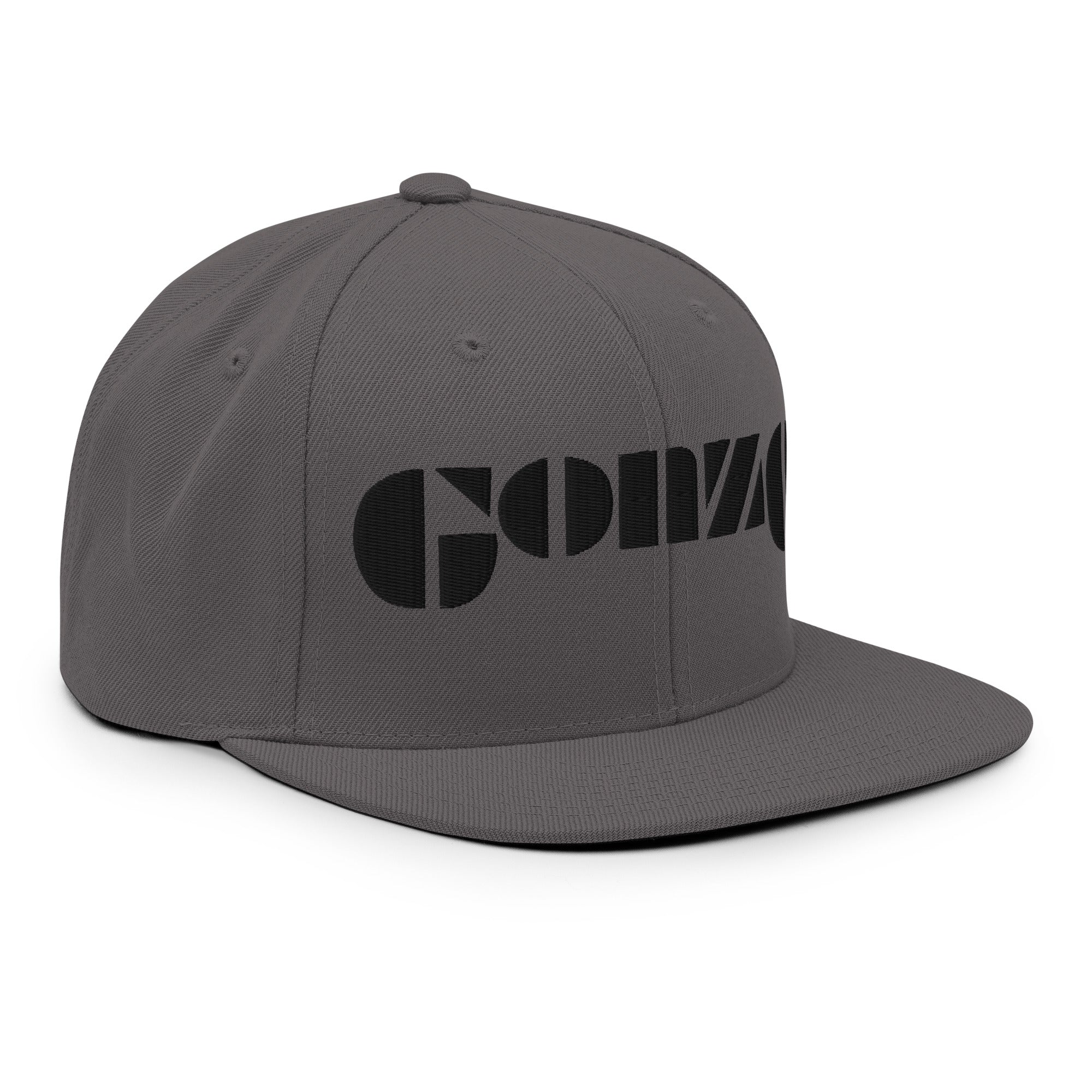 Embroidered Gonzo 6-Panel Snapback Cap