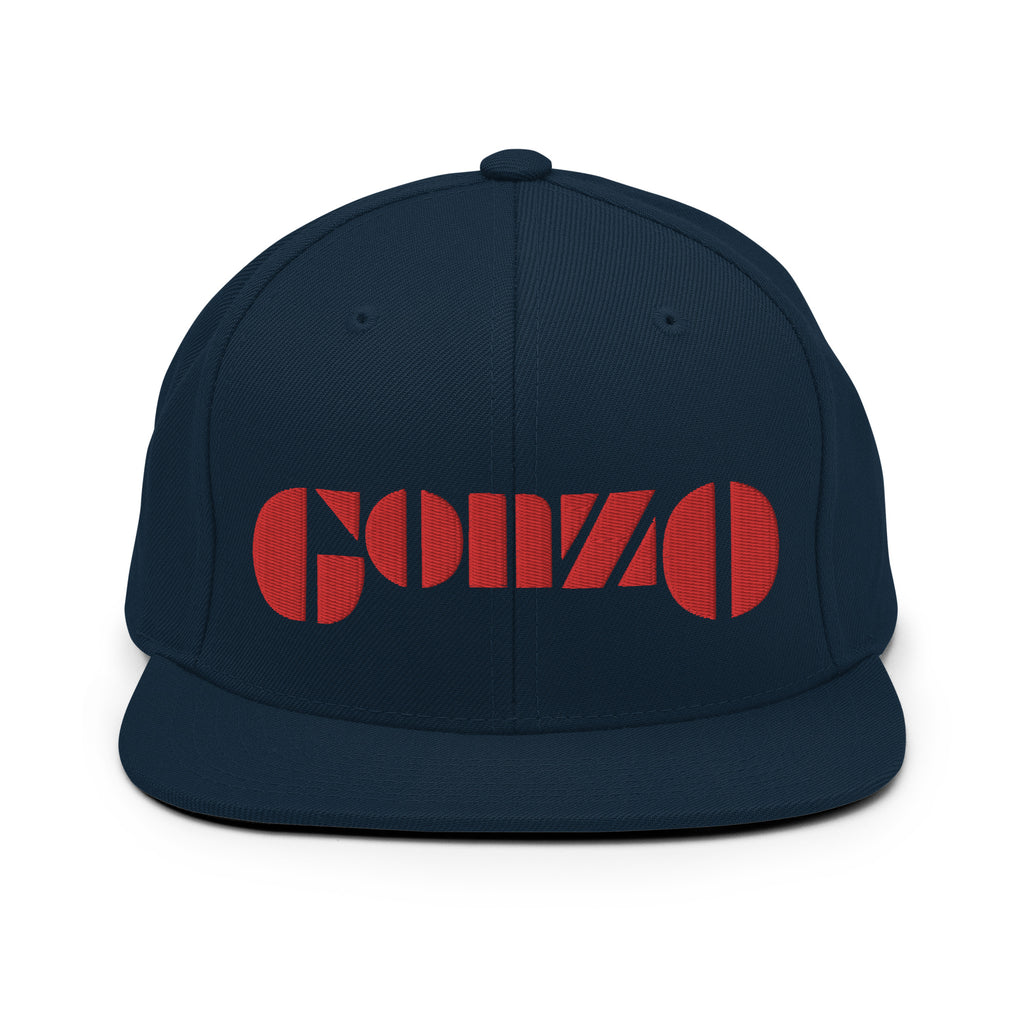 Embroidered Gonzo 5-Panel Snapback Cap