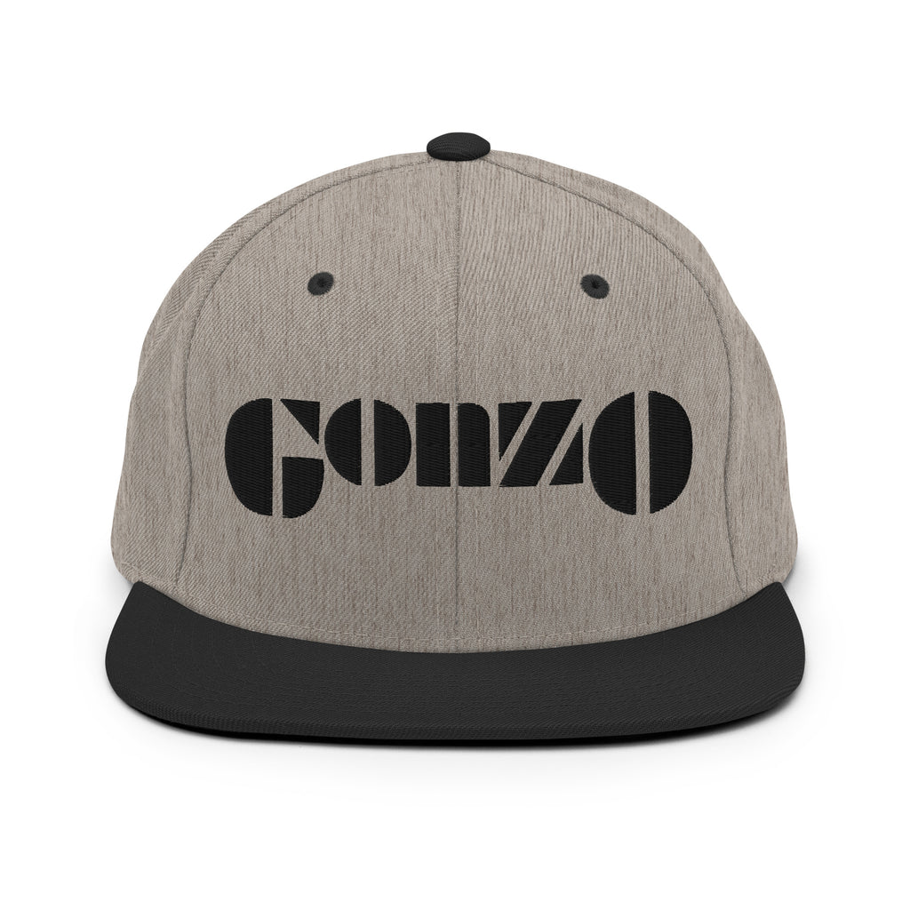 Embroidered Gonzo 6-Panel Snapback Cap
