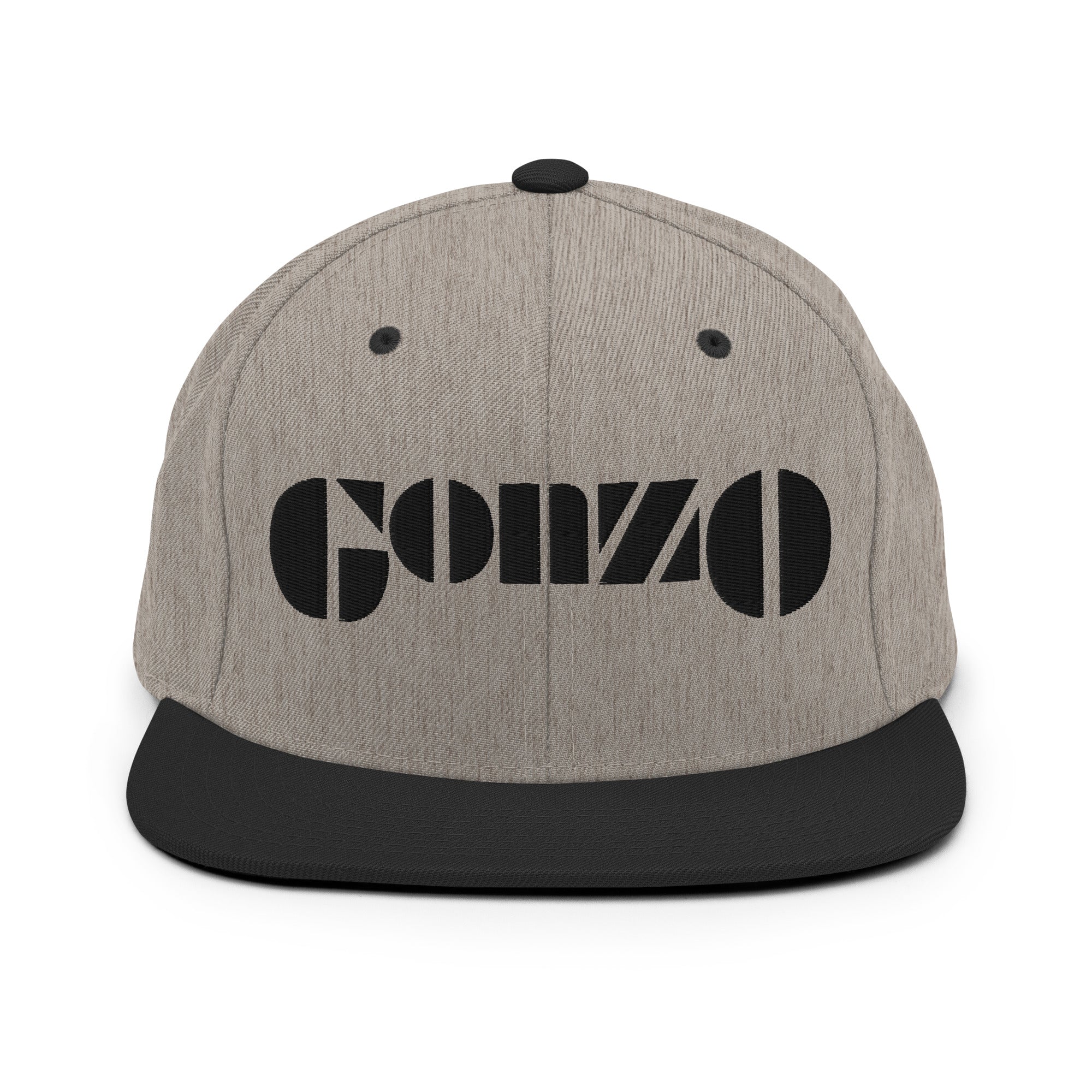 Embroidered Gonzo 6-Panel Snapback Cap