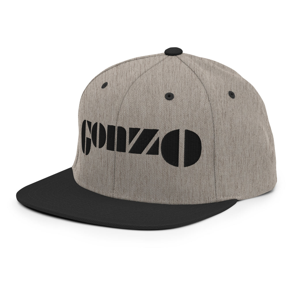Embroidered Gonzo 6-Panel Snapback Cap