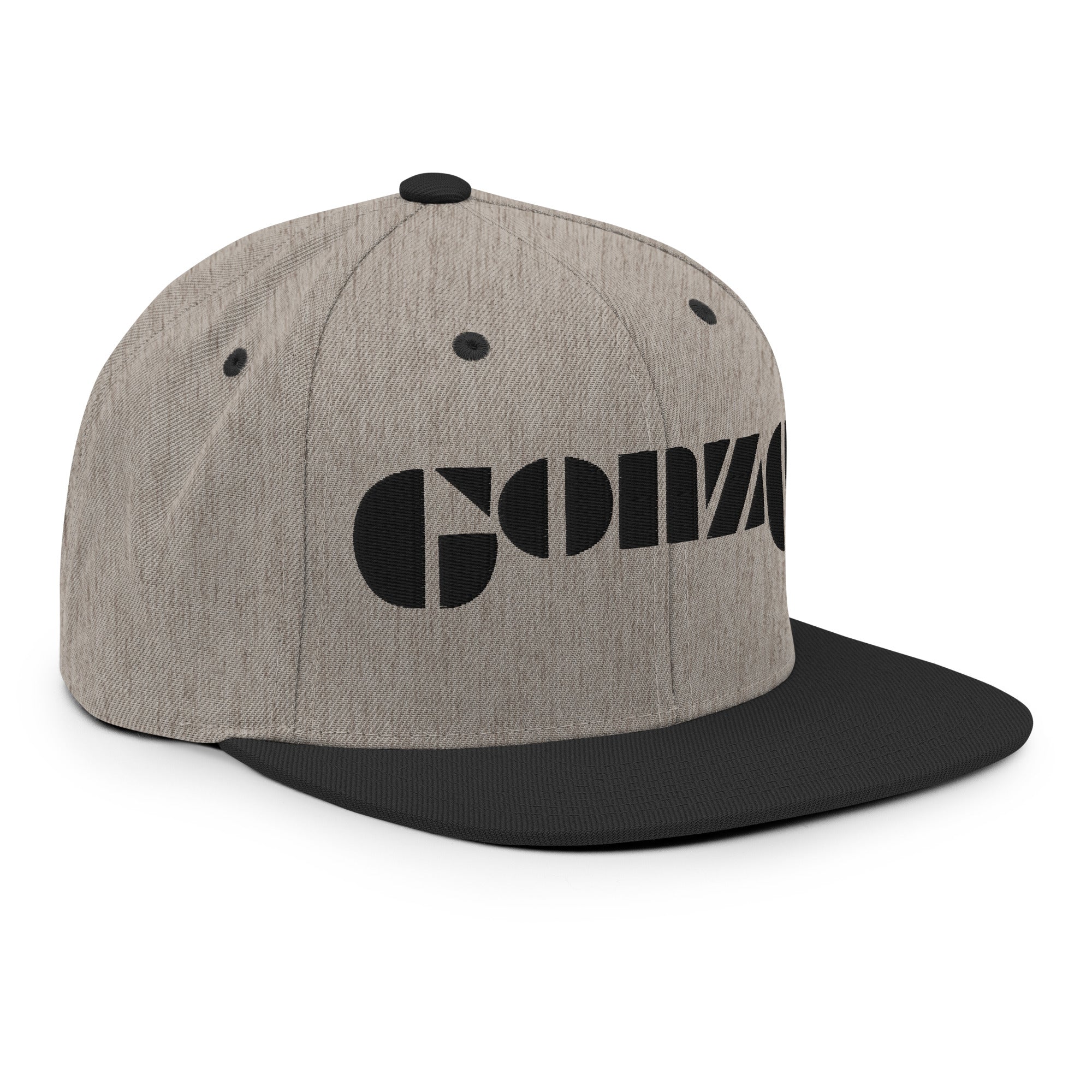 Embroidered Gonzo 6-Panel Snapback Cap