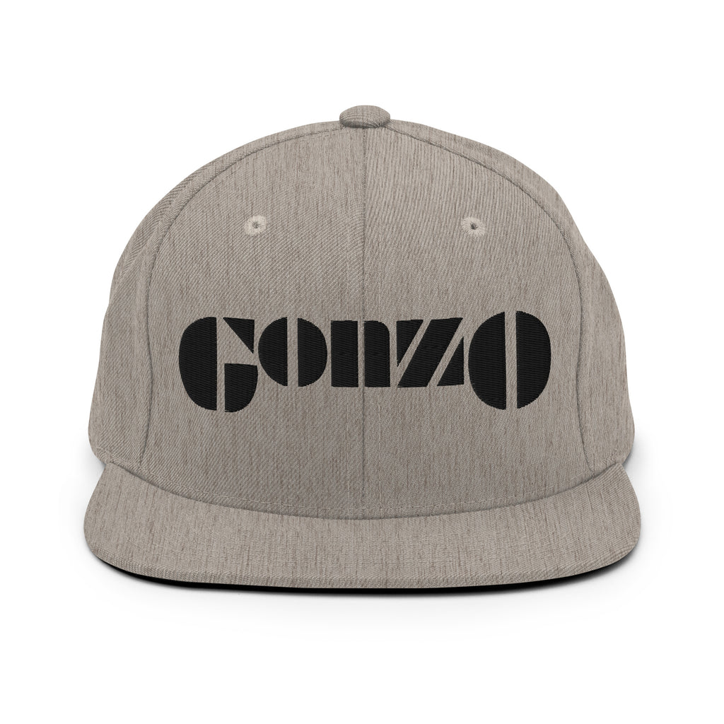 Embroidered Gonzo 6-Panel Snapback Cap