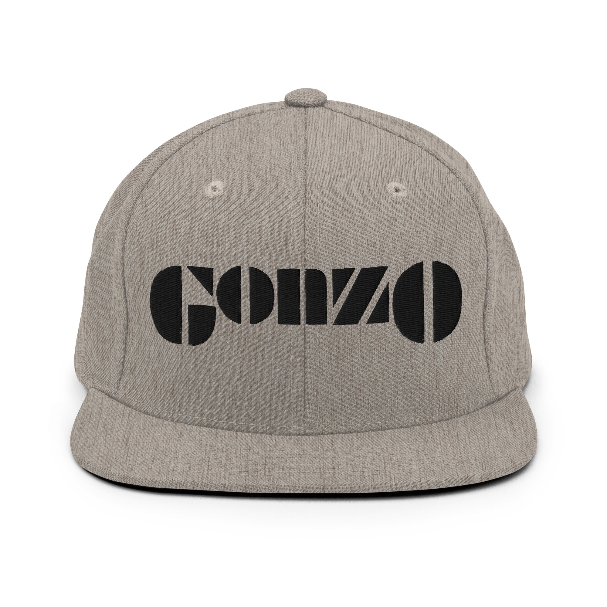 Embroidered Gonzo 6-Panel Snapback Cap