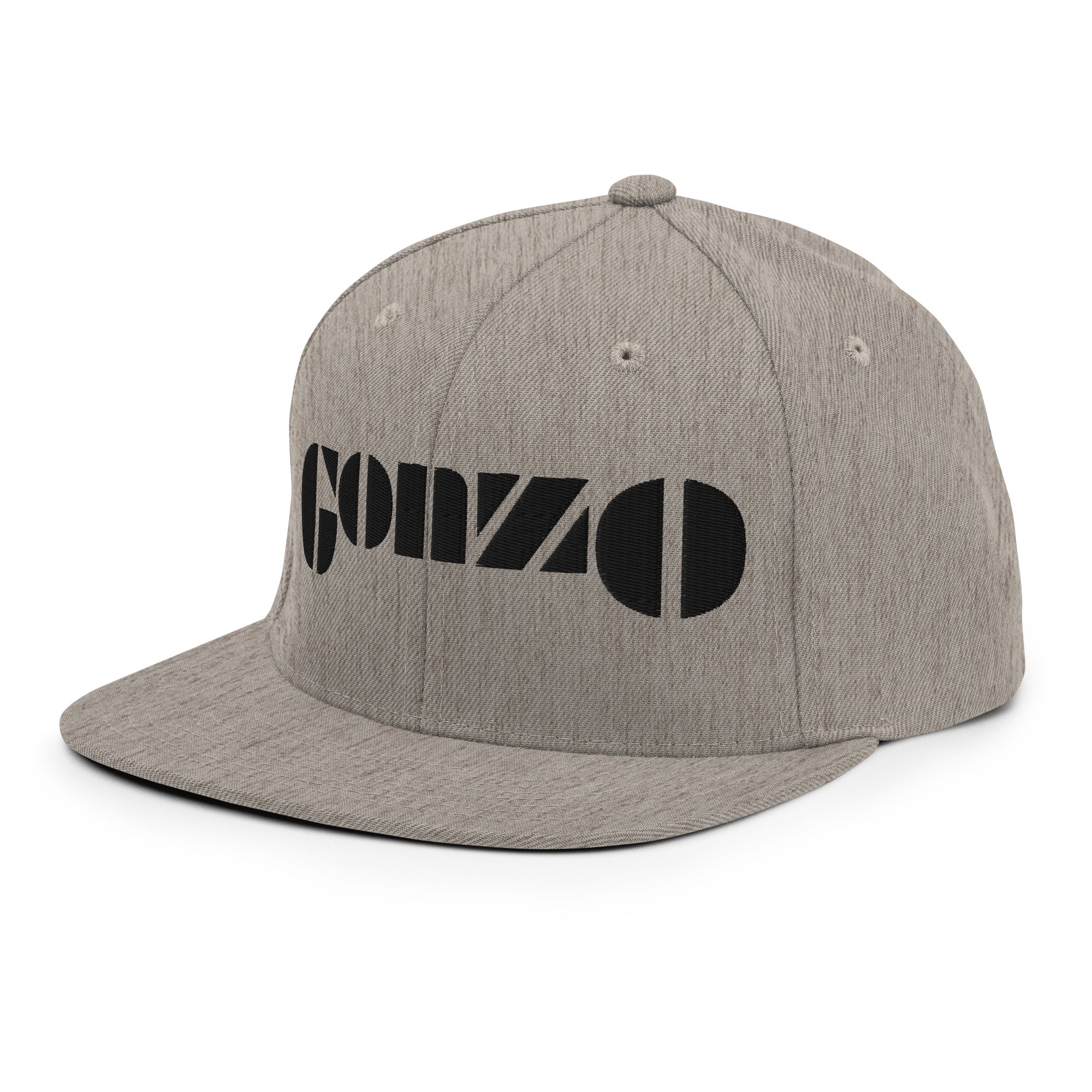 Embroidered Gonzo 6-Panel Snapback Cap