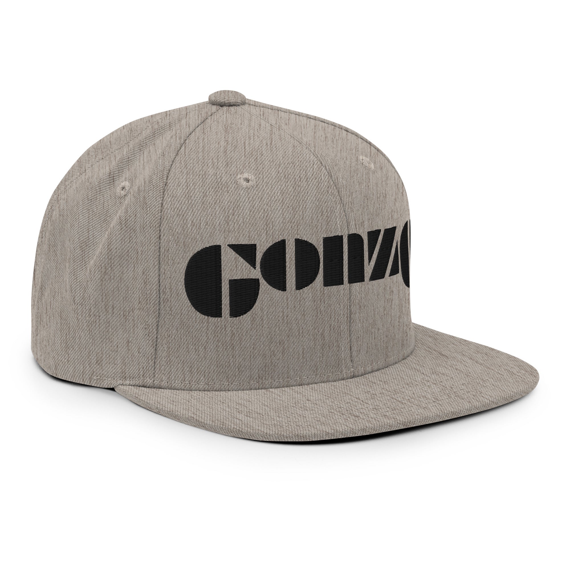 Embroidered Gonzo 6-Panel Snapback Cap