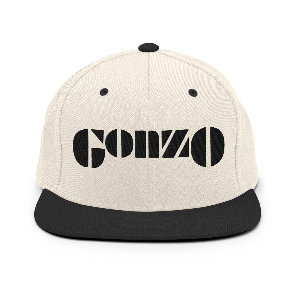 Embroidered Gonzo 6-Panel Snapback Cap