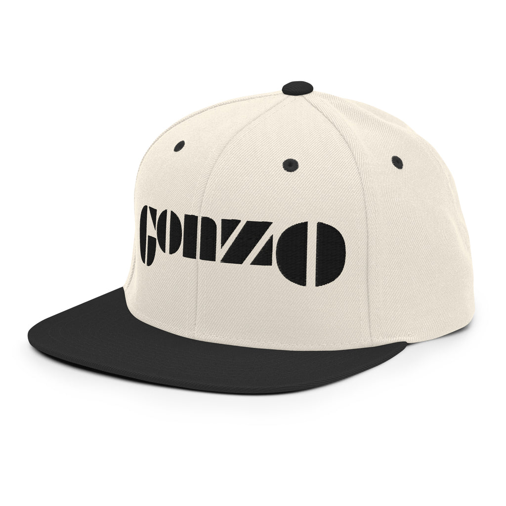 Embroidered Gonzo 6-Panel Snapback Cap