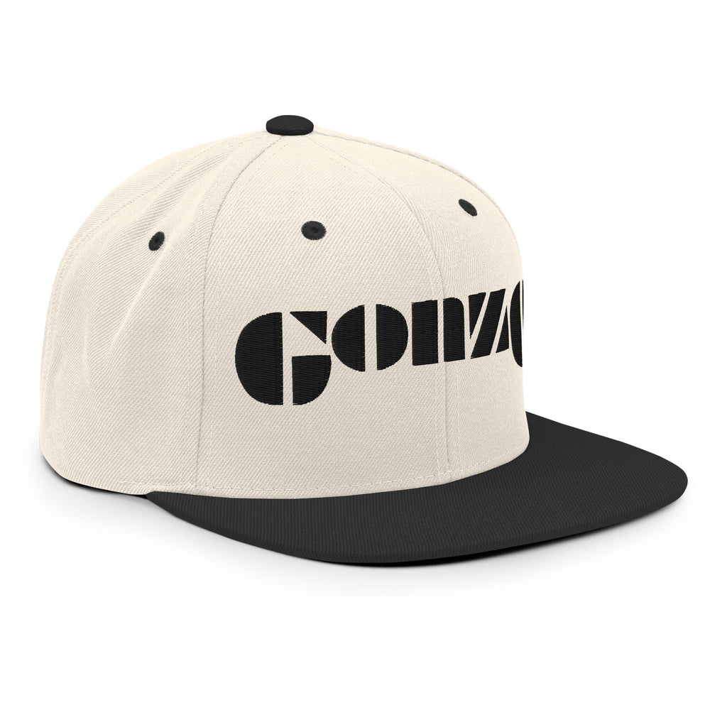Embroidered Gonzo 6-Panel Snapback Cap