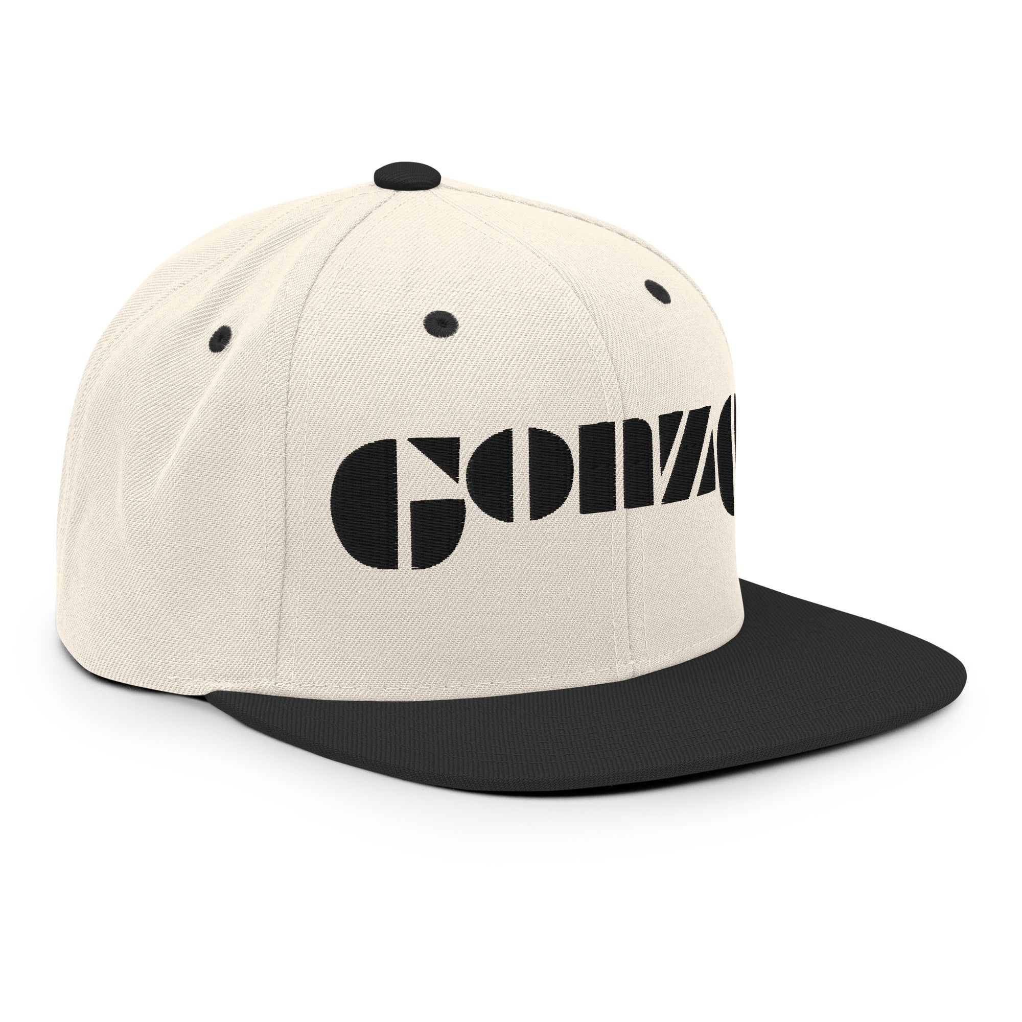 Embroidered Gonzo 6-Panel Snapback Cap