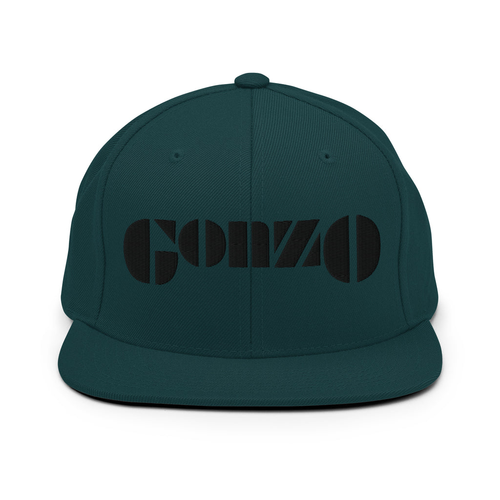Embroidered Gonzo 6-Panel Snapback Cap
