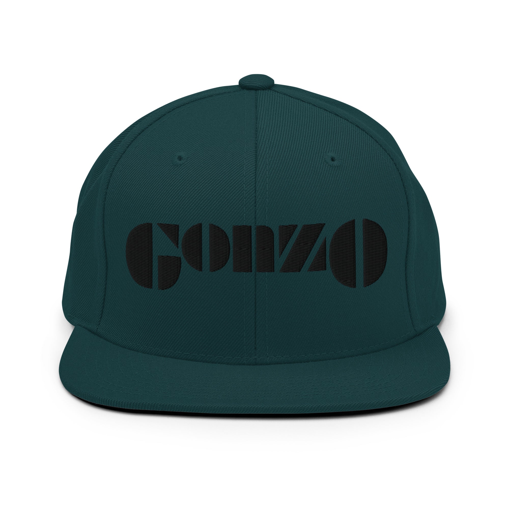 Embroidered Gonzo 6-Panel Snapback Cap