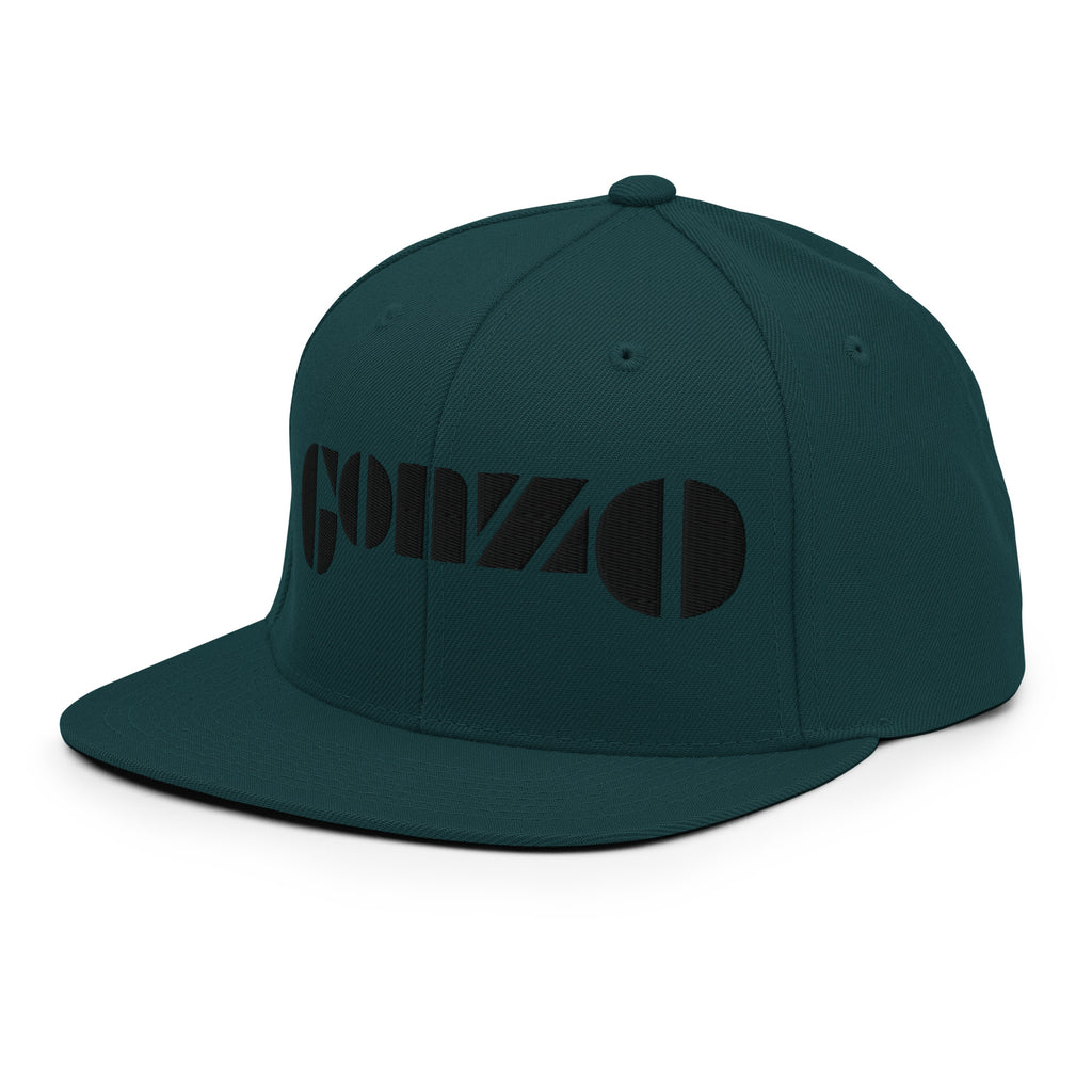 Embroidered Gonzo 6-Panel Snapback Cap