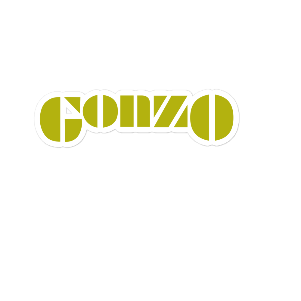 Gonzo Kiss Cut Vinyl Sticker (Various Sizes)