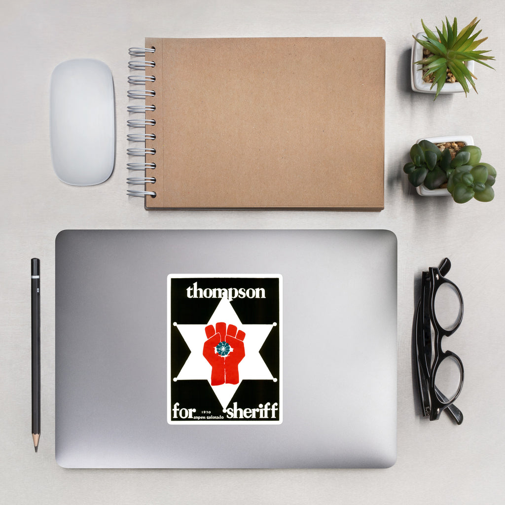 Thompson For Sheriff Kiss Cut Vinyl Sticker (Various Sizes)