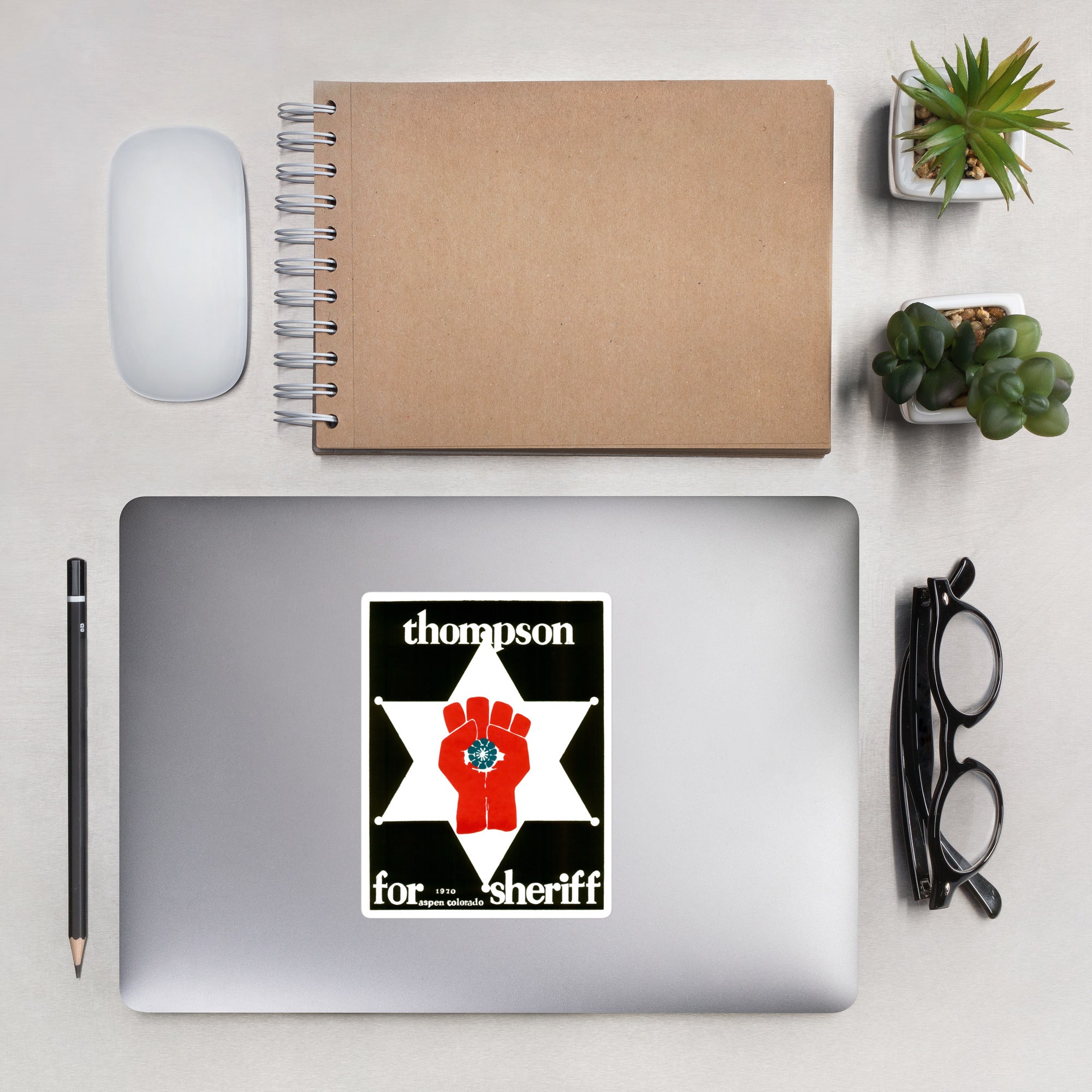 Thompson For Sheriff Kiss Cut Vinyl Sticker (Various Sizes)