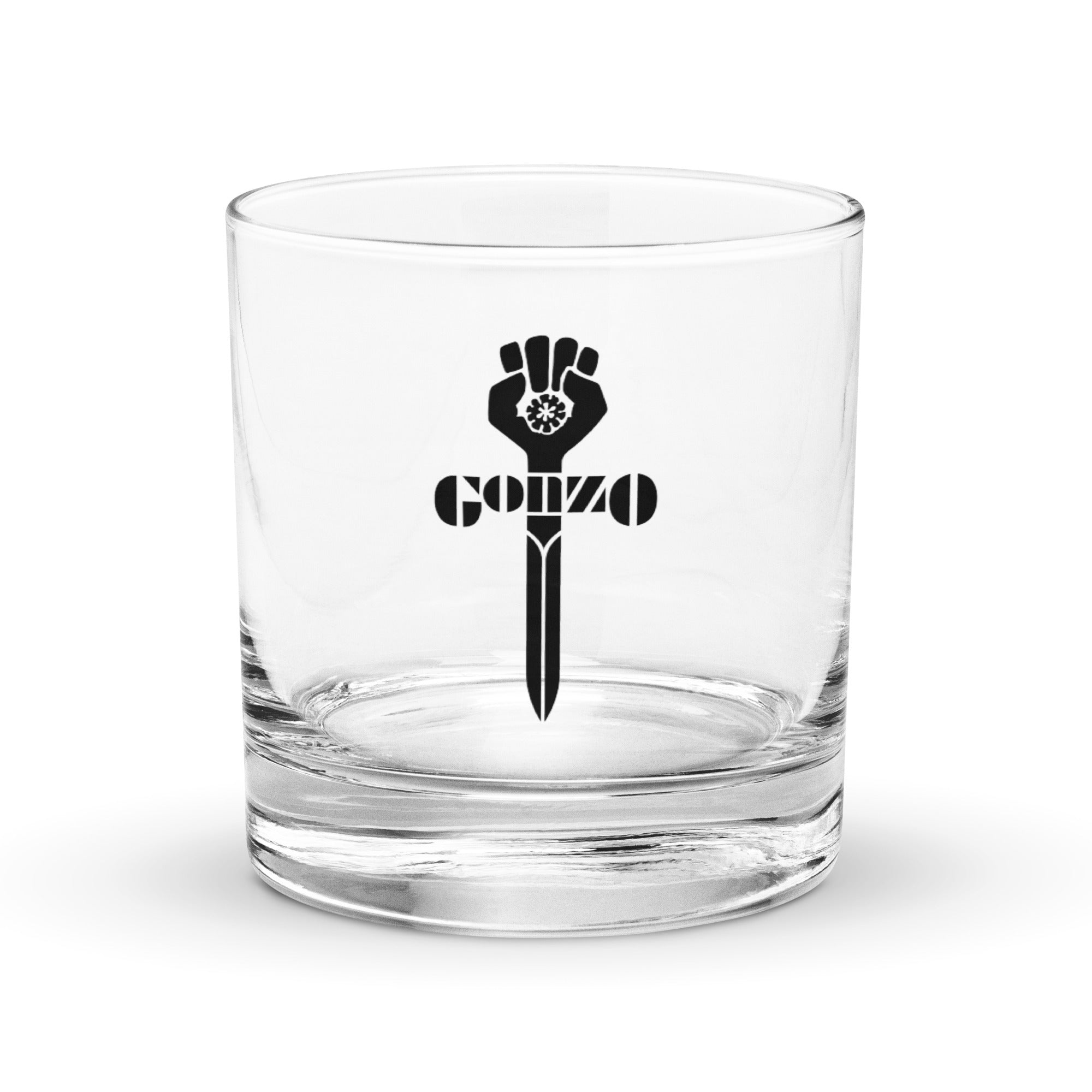 Gonzo Logo Rocks Glass