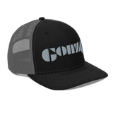 Embroidered (Grey) Gonzo Snapback Trucker Cap