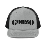 Embroidered (Black) Gonzo Snapback Trucker Cap