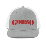 Embroidered (Red) Gonzo Snapback Trucker Cap