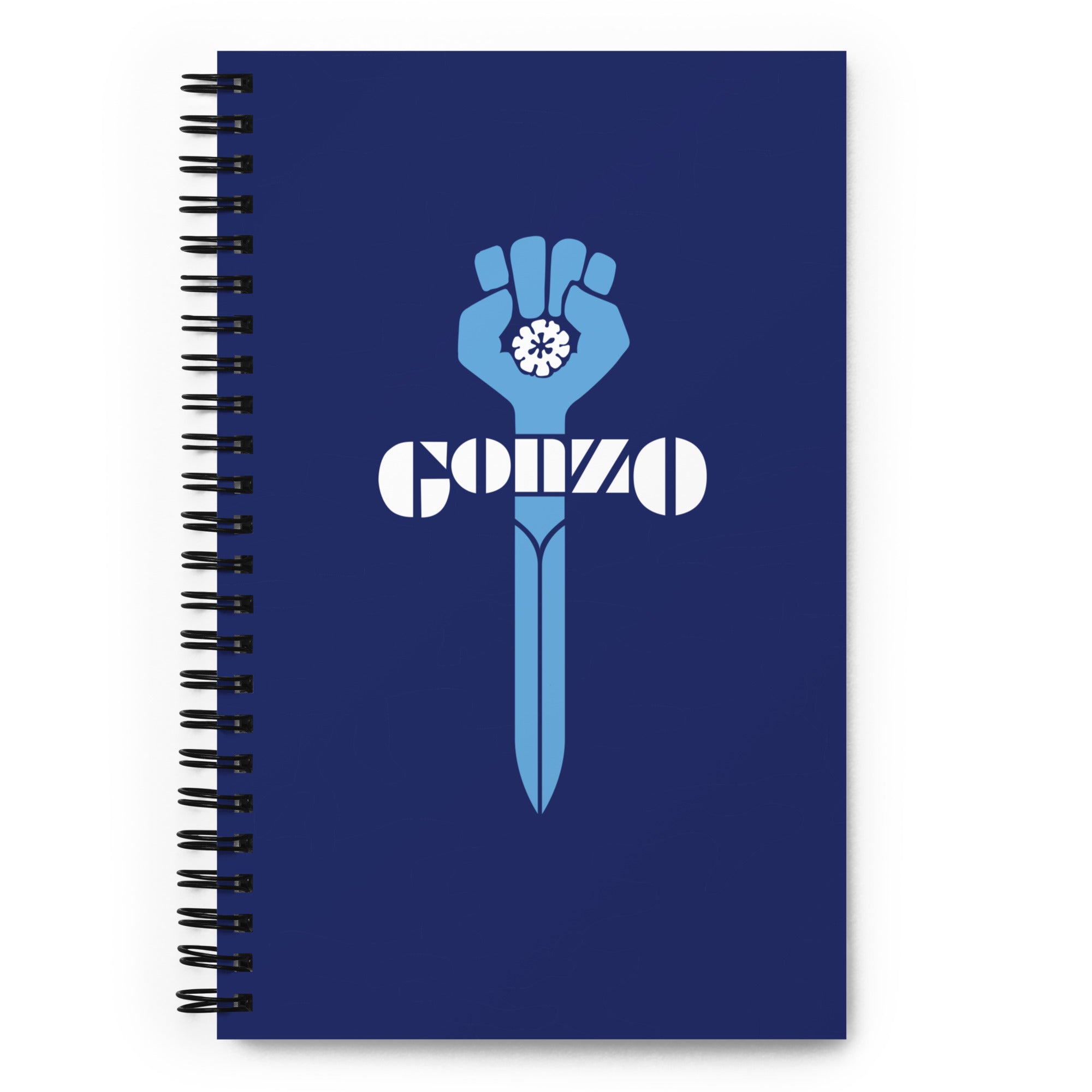 Gonzo Logo Notebook in Columbia University Colors Official Hunter S. Thompson Gonzo Store Gonzo Logo Notebook in Columbia University Colors Official Hunter S. Thompson Gonzo Store