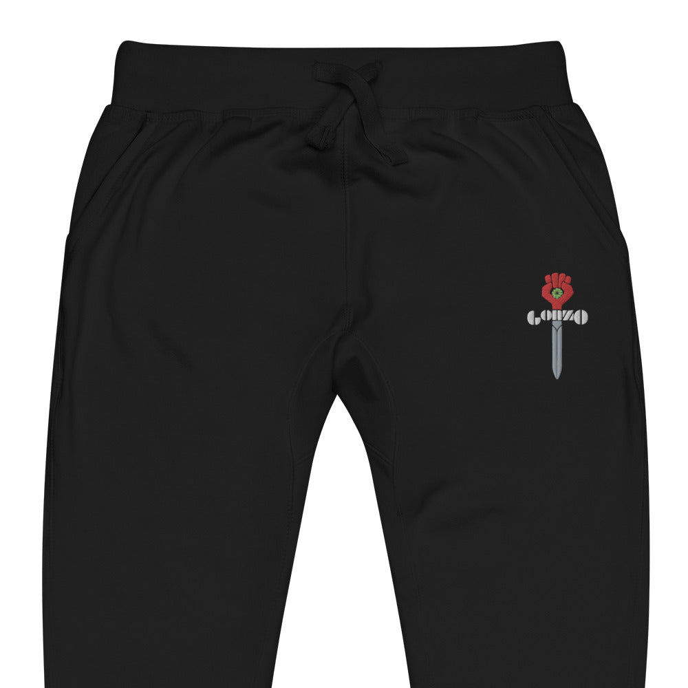 Embroidered Gonzo -  Fleece Sweatpants
