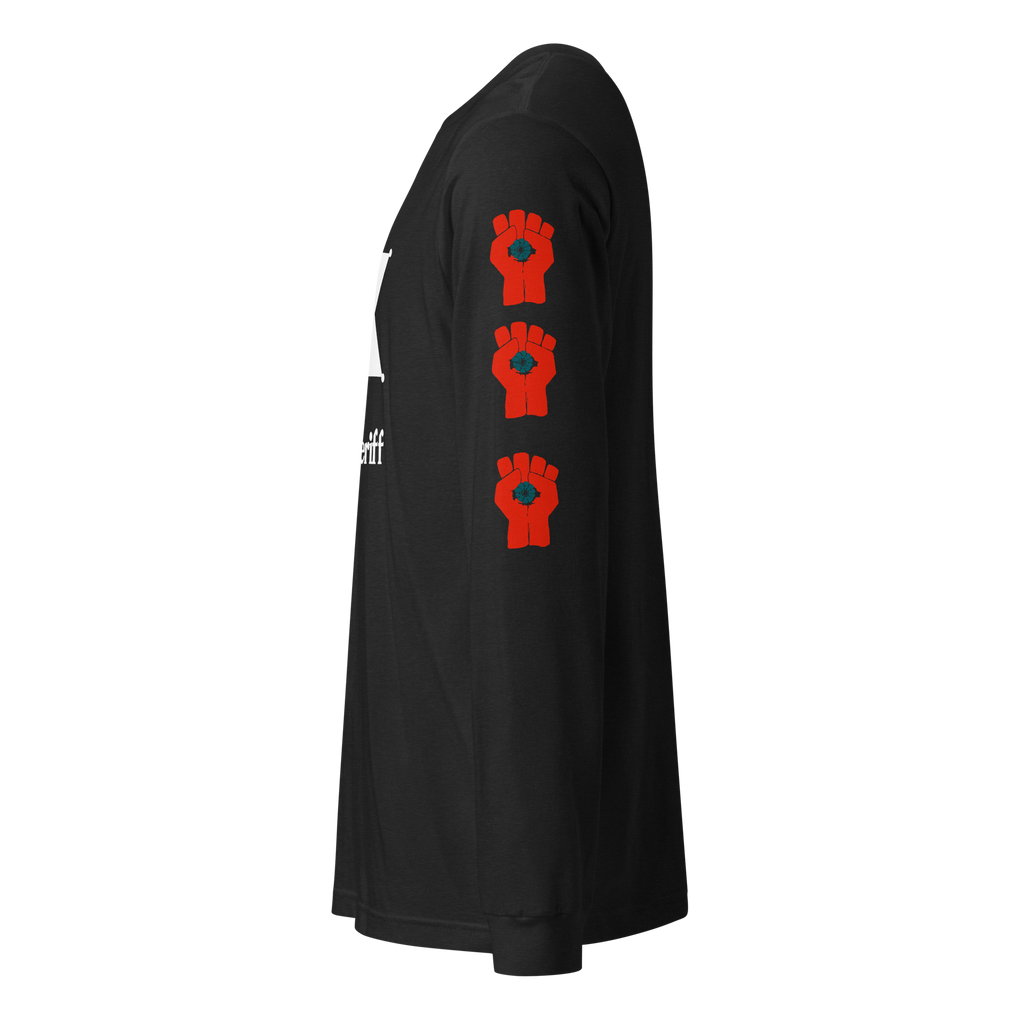 Thompson For Sheriff - Long Sleeve Tee with Gonzo Fist on sleeves