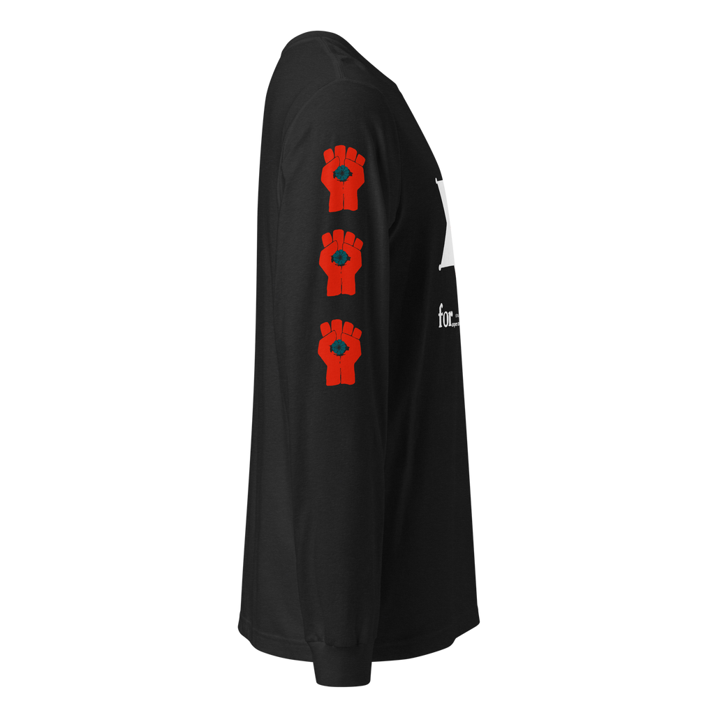 Thompson For Sheriff - Long Sleeve Tee with Gonzo Fist on sleeves