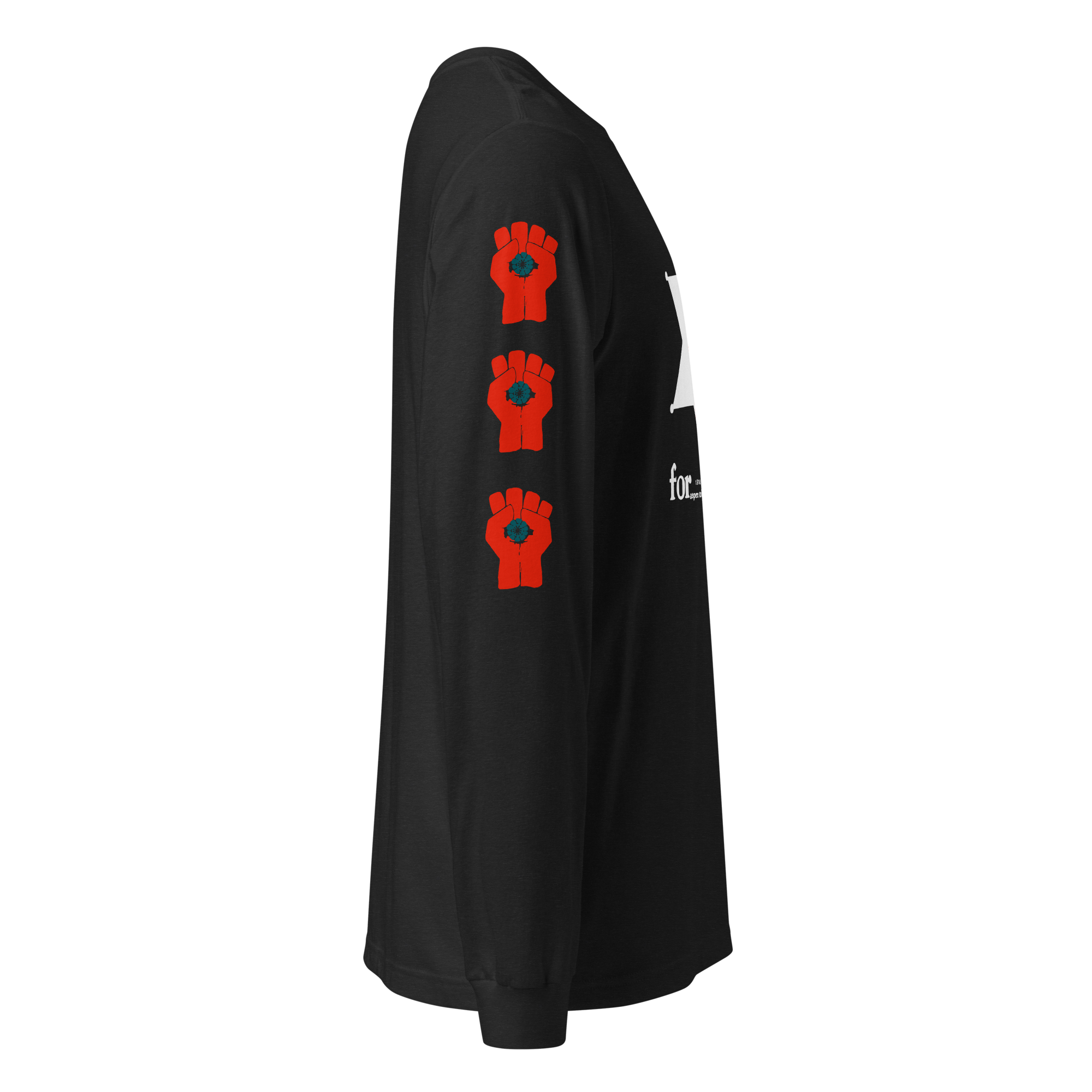 Thompson For Sheriff - Long Sleeve Tee with Gonzo Fist on sleeves